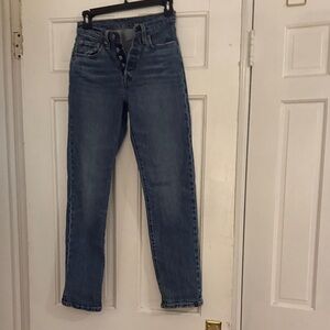 Levi’s 501 Boot Cut Medium Wash Blue Denim Jeans